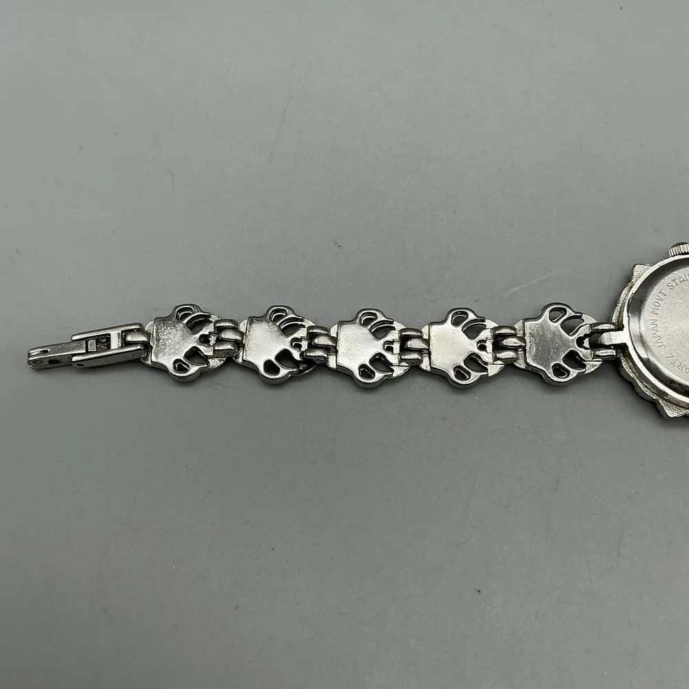 Decade 23785 Womens Dress Watch 23mm MOP Silver Tone Marcasite New Battery 7